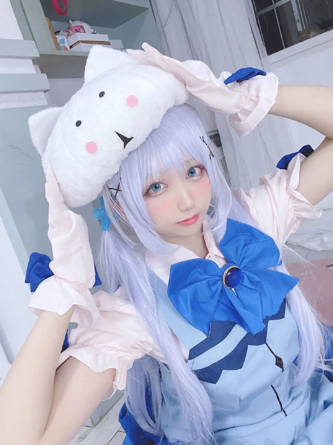 美少女cos微信主题背景