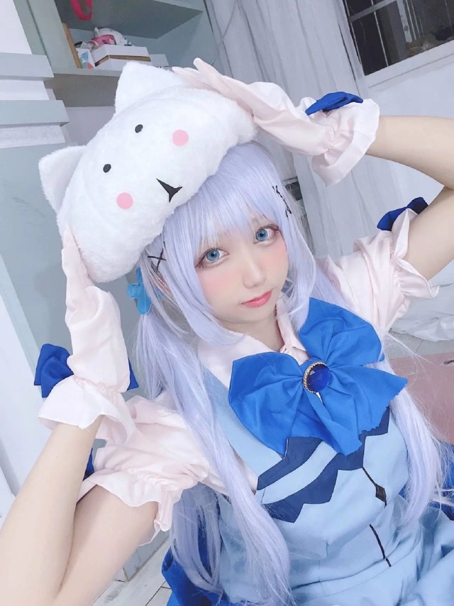 美少女cos微信主题背景