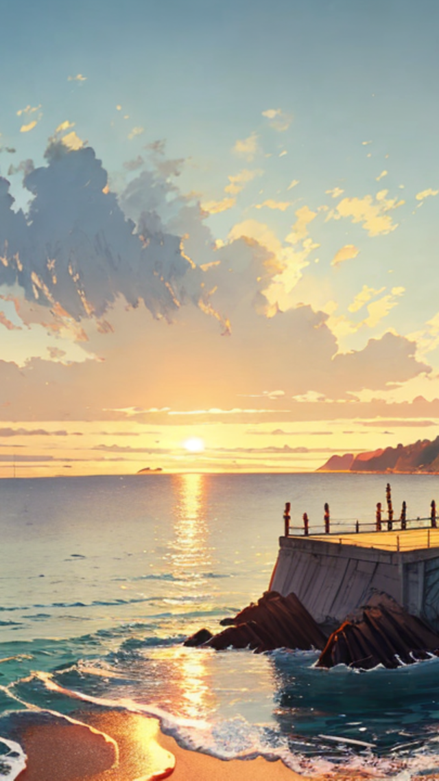 夕阳海景~