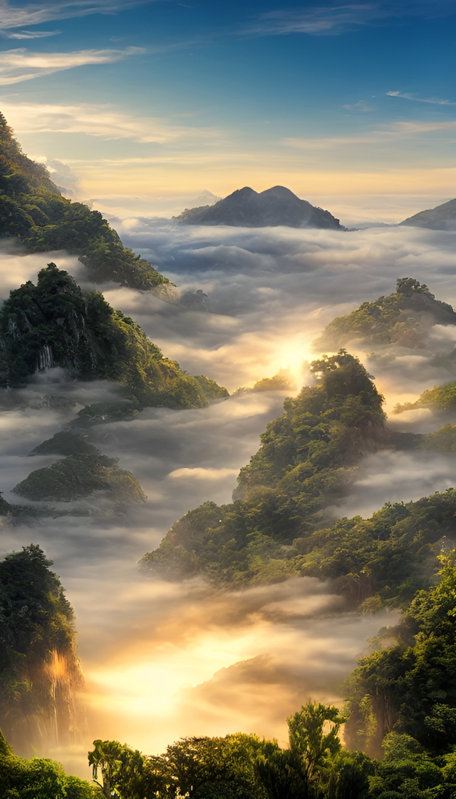 清晨薄暮