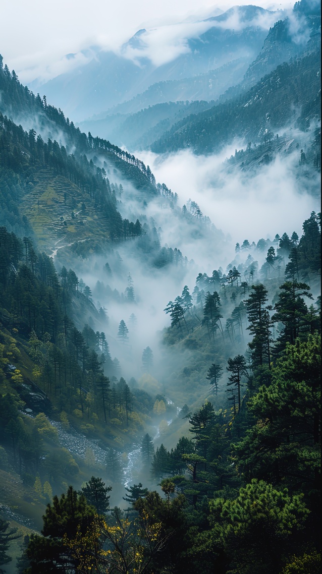 迷霧山谷森林