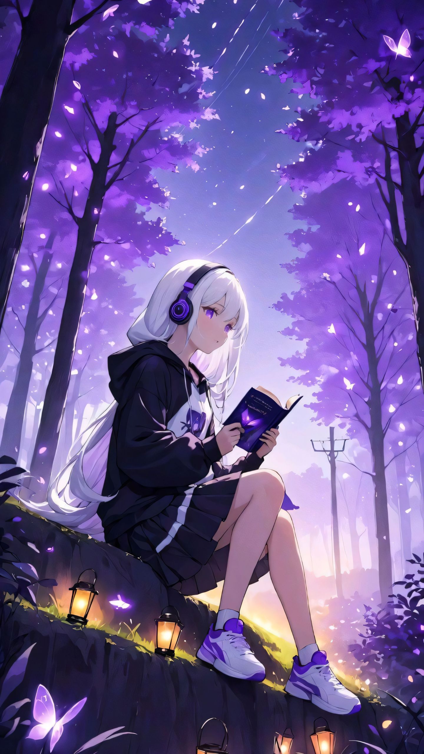 紫色美女