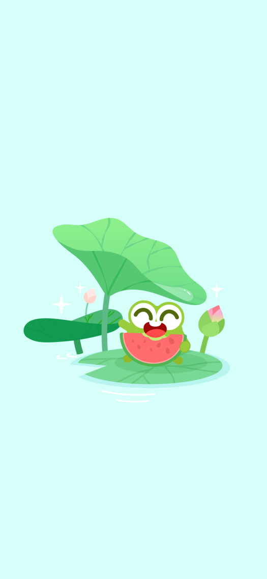 绿色荷塘清凉护眼