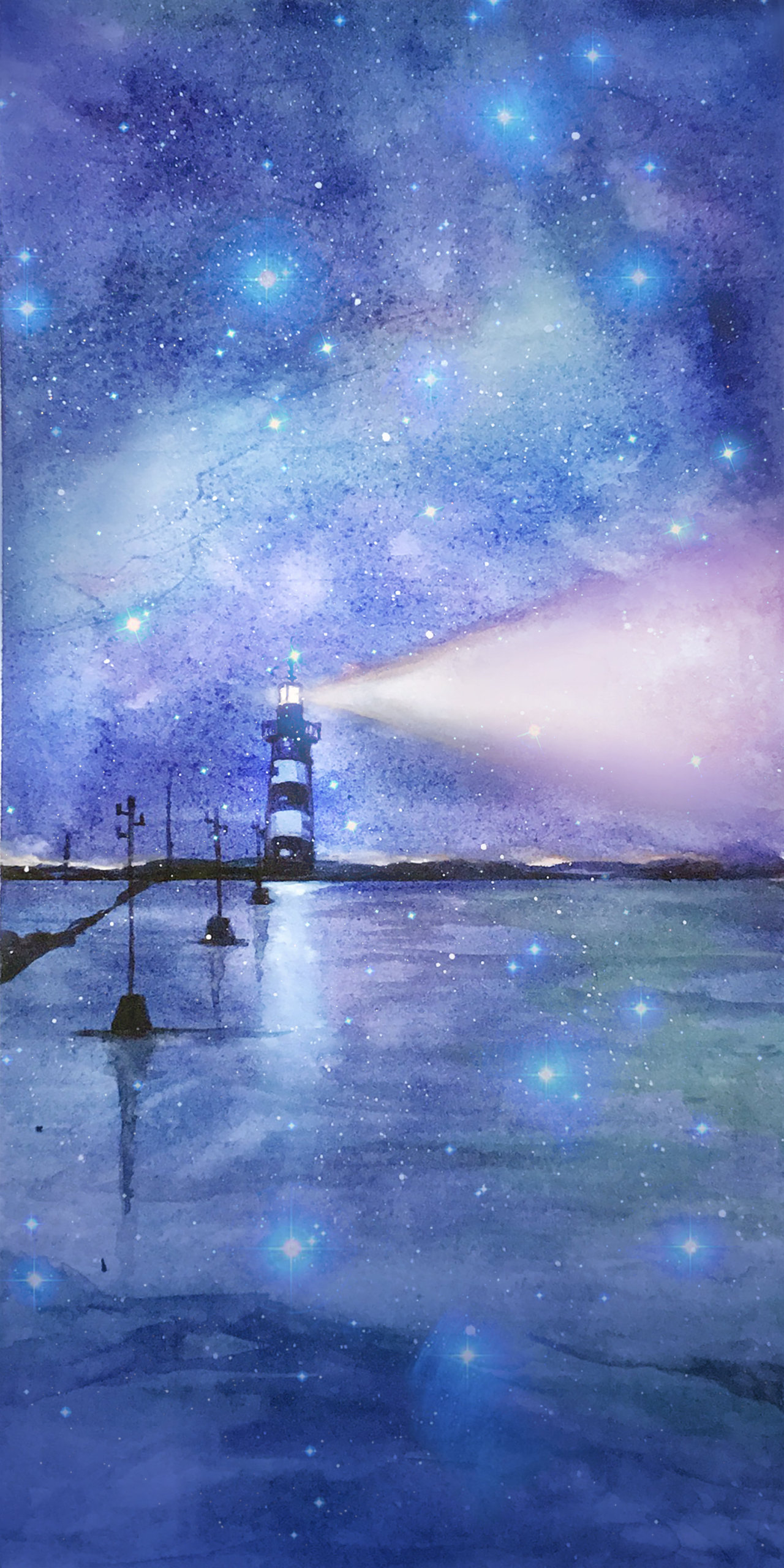 夜空中的燈塔