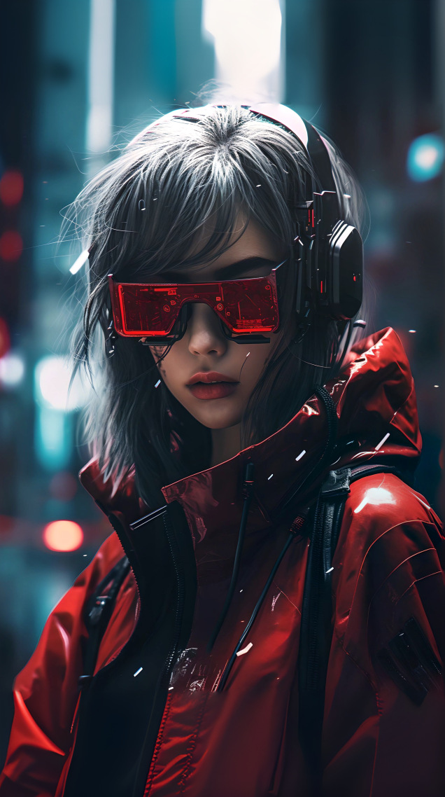 元宇宙科技感美女