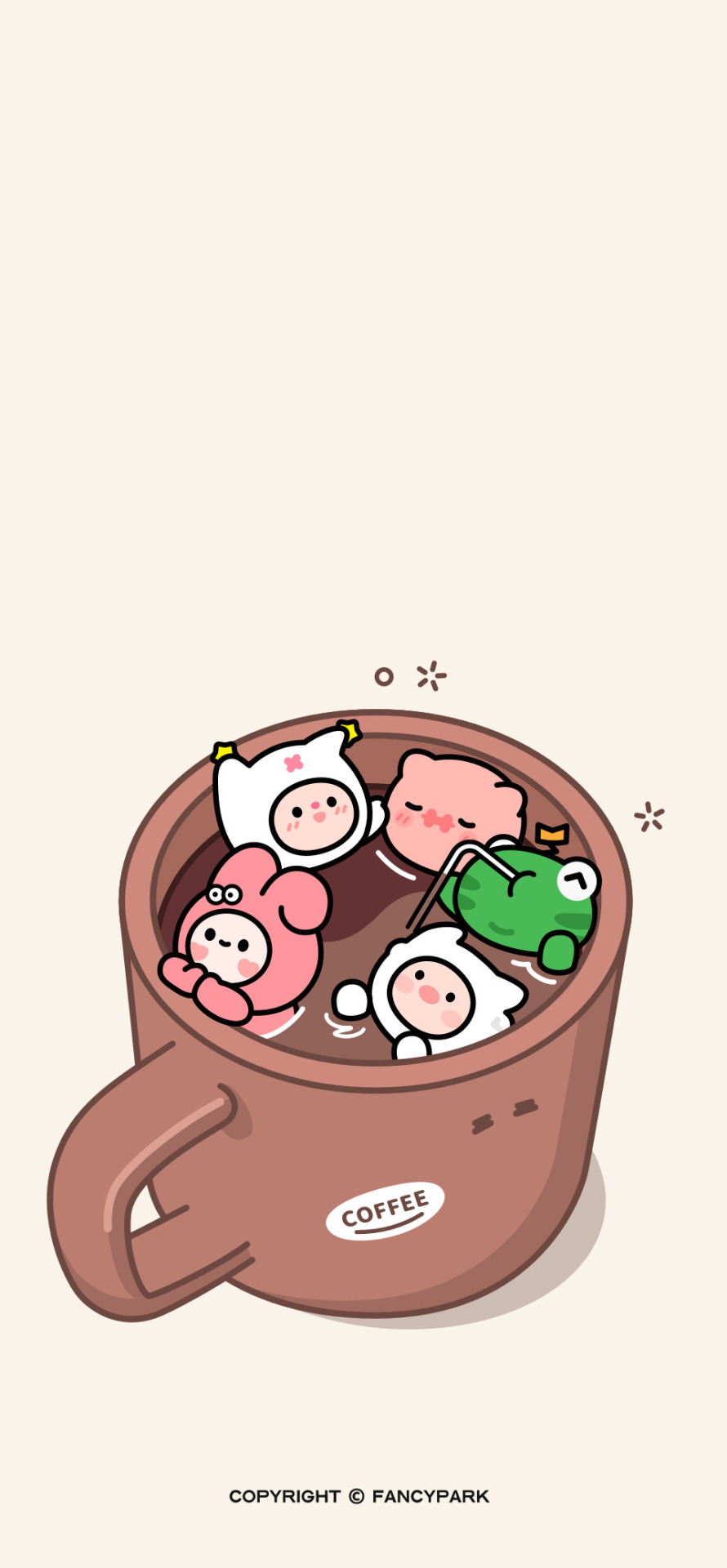 咖啡壁紙-簡約