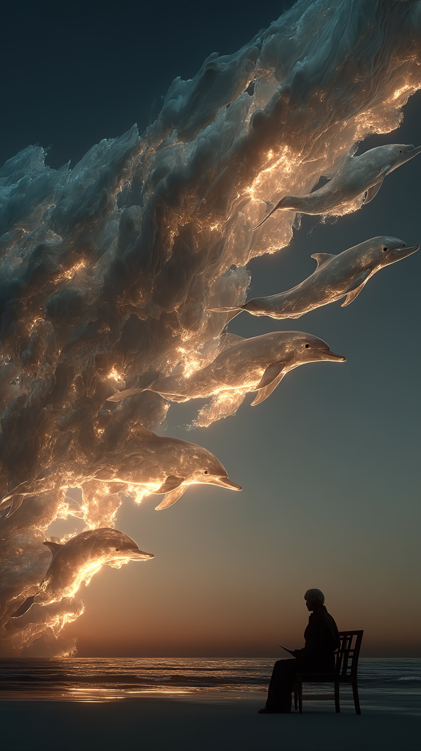 梦幻海豚壁纸