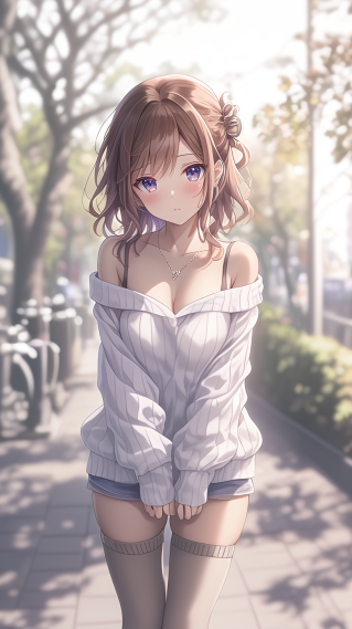 超级含蓄的小美女