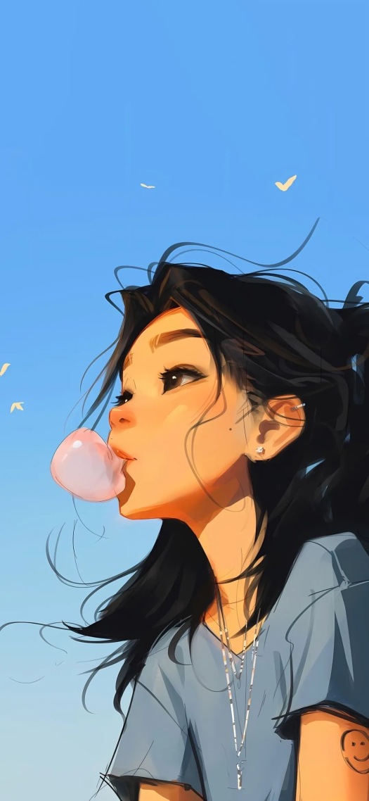 吹泡泡
