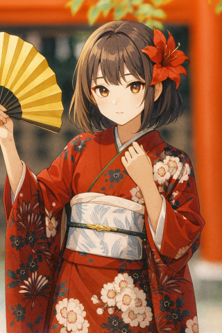 和服少女1