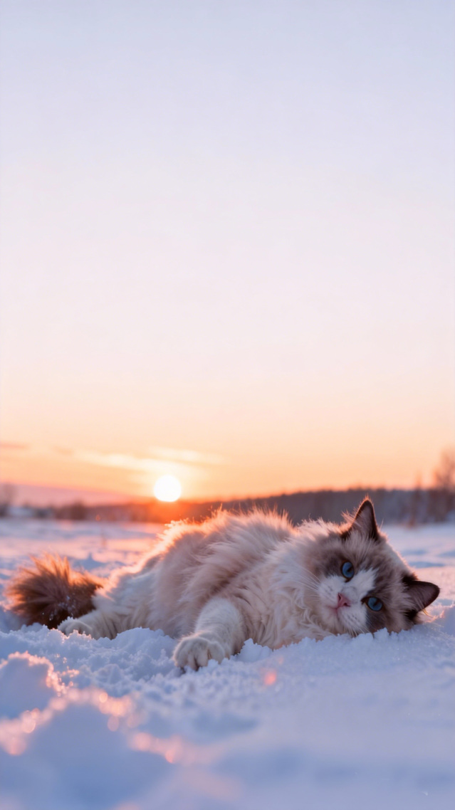 雪地布偶猫