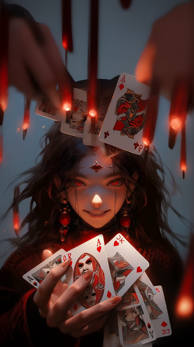 女孩小丑一手好牌打的稀烂