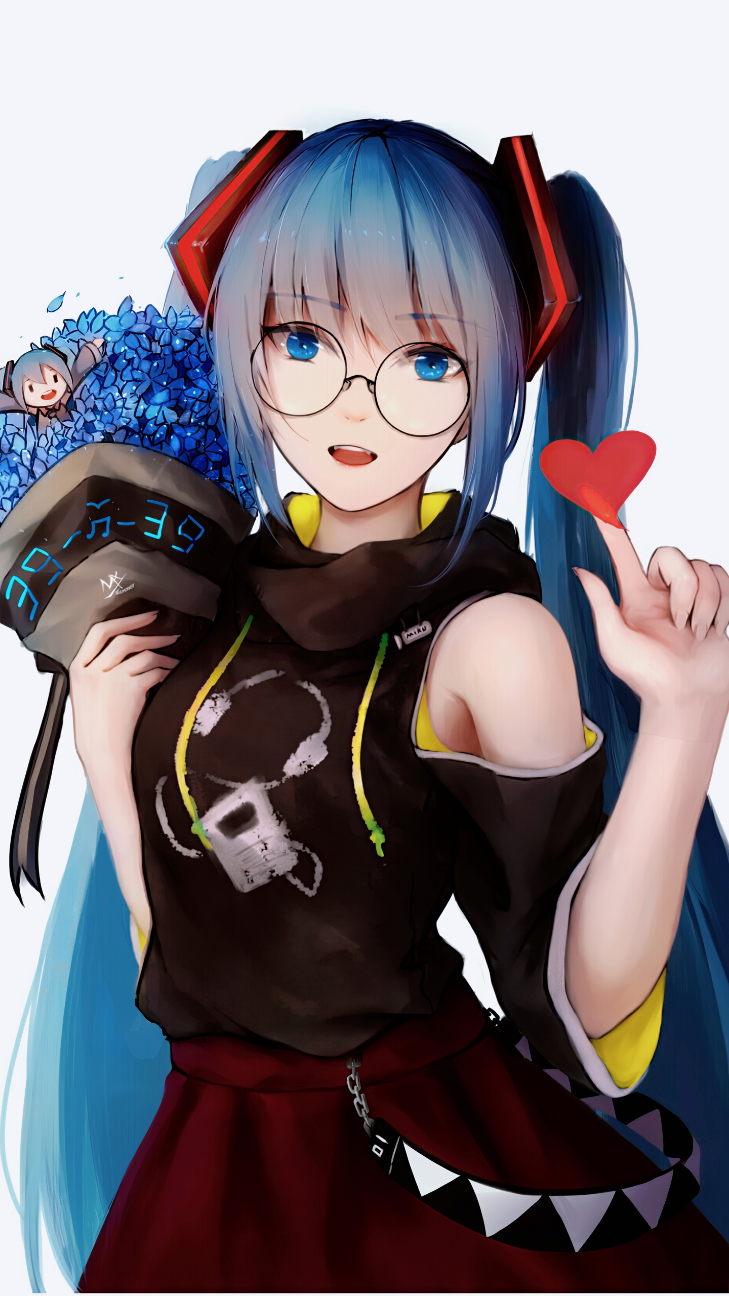 初音～眼镜爱心
