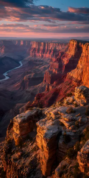 科罗拉多的落日峡谷