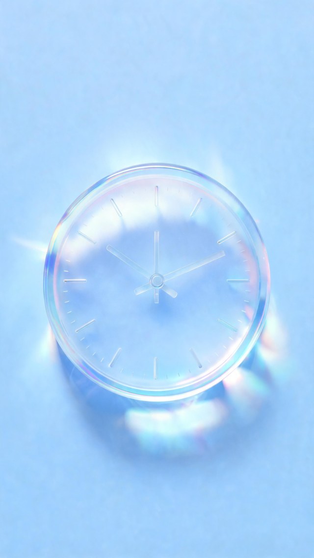 琉璃钟表·冰雪蓝调