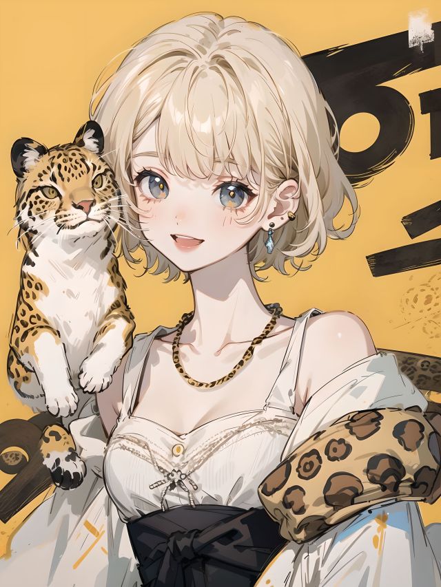 小豹子女孩