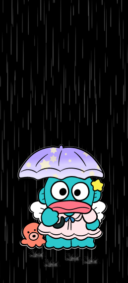 下雨天 打 雨伞 丑鱼