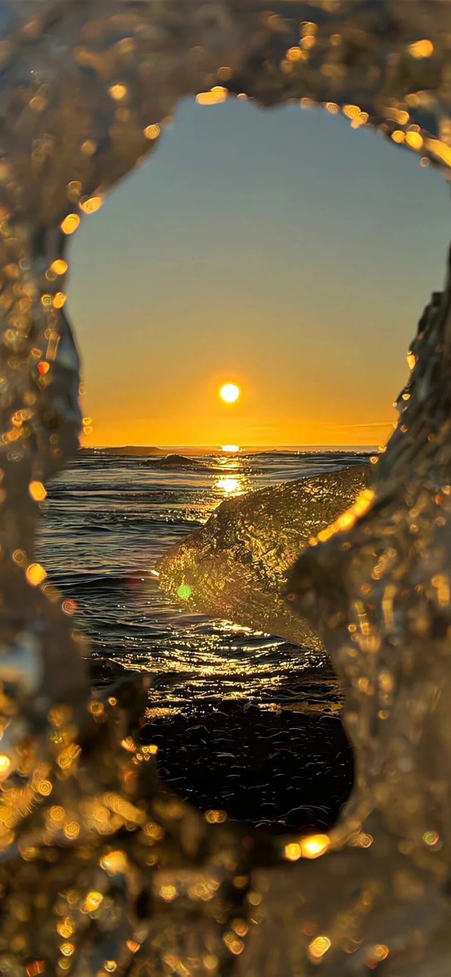 海灘日落高清