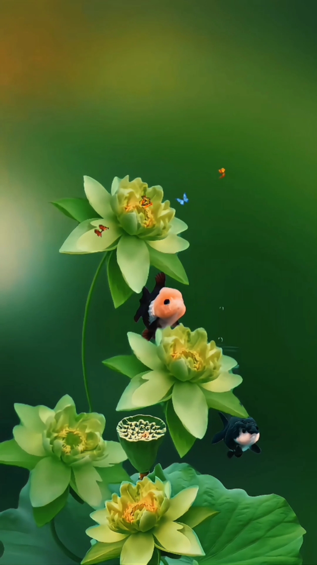 可爱的小金鱼4k