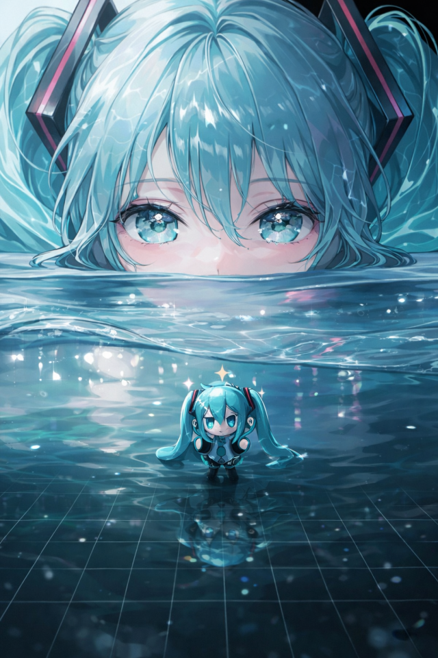 初音未来与海