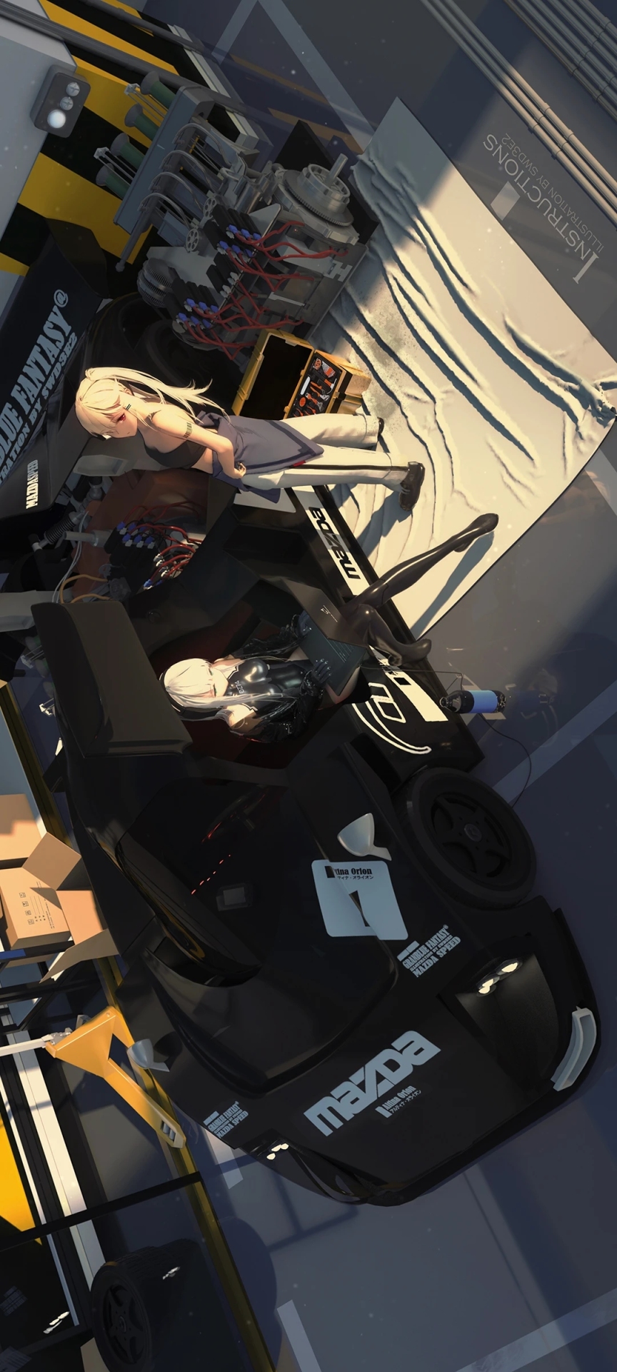 車旁美女
