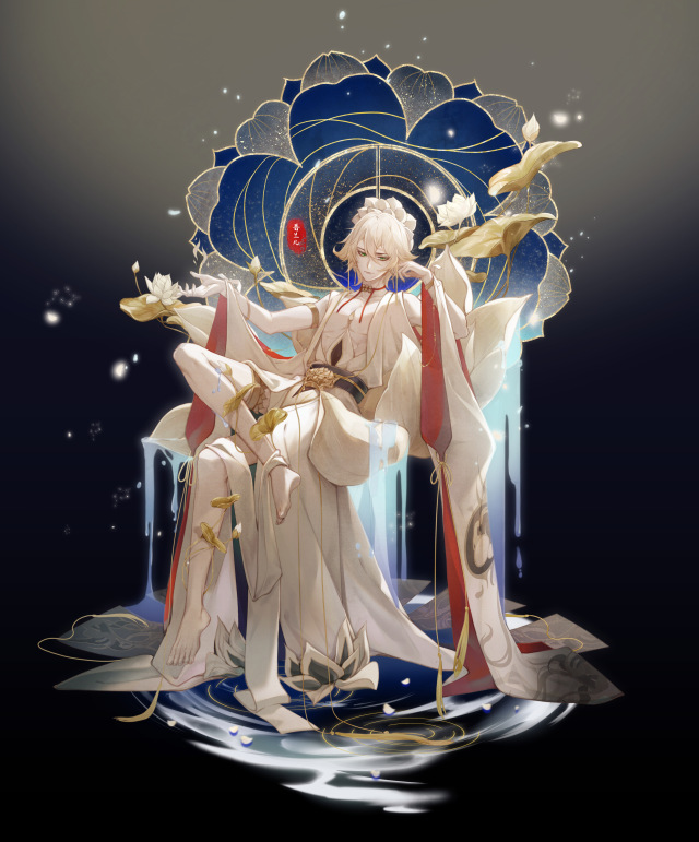 微信背景墙图片帝释天同人立绘