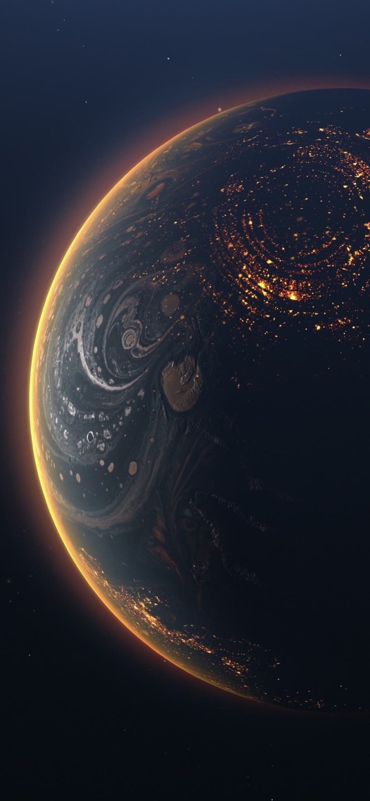 暗色系宇宙星球