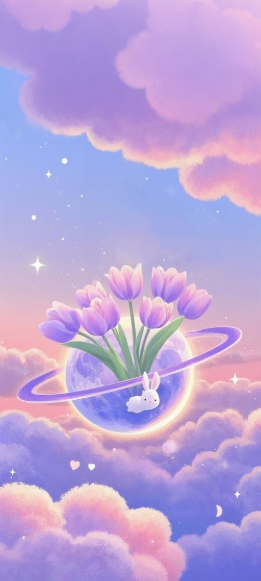 鬱金香花海里的月兔綺夢