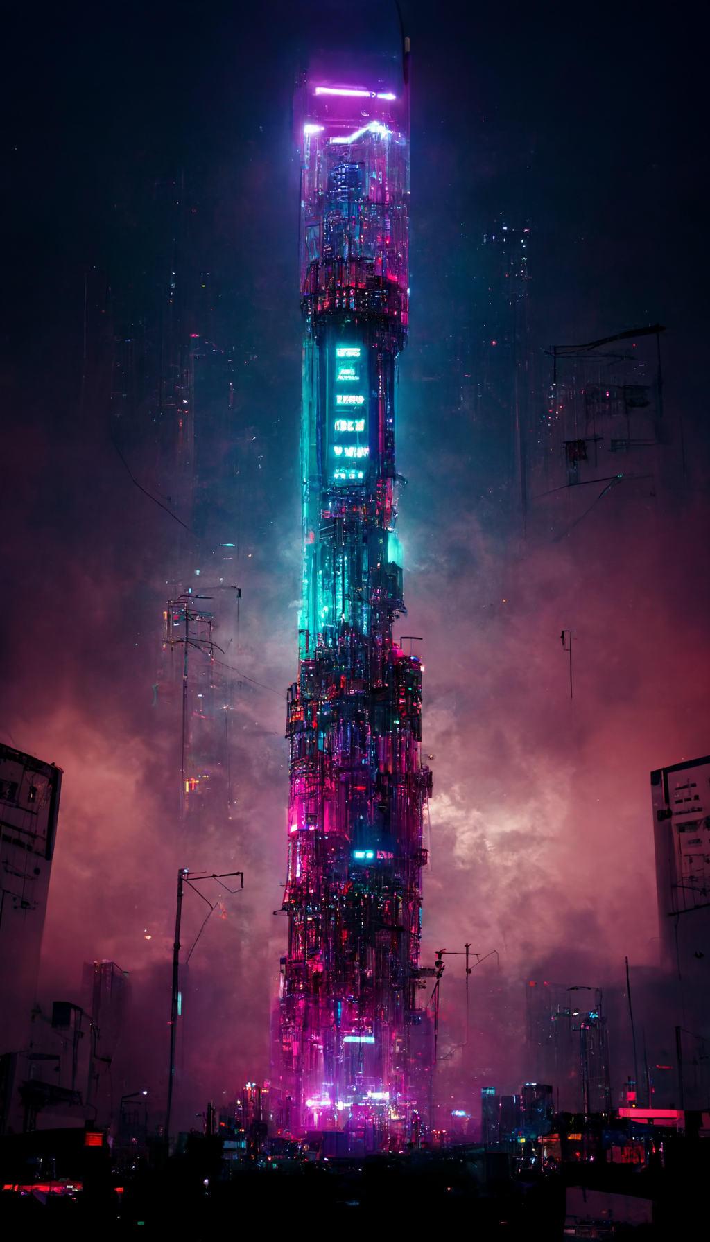 賽博朋克未來城市