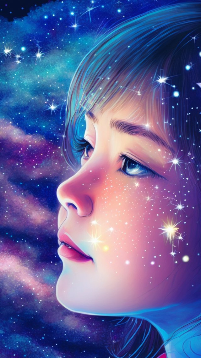 星空与女孩