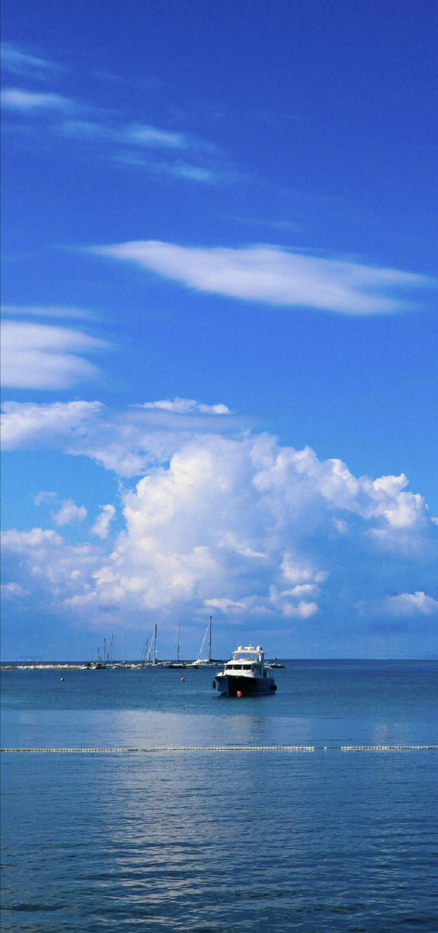 海上的船