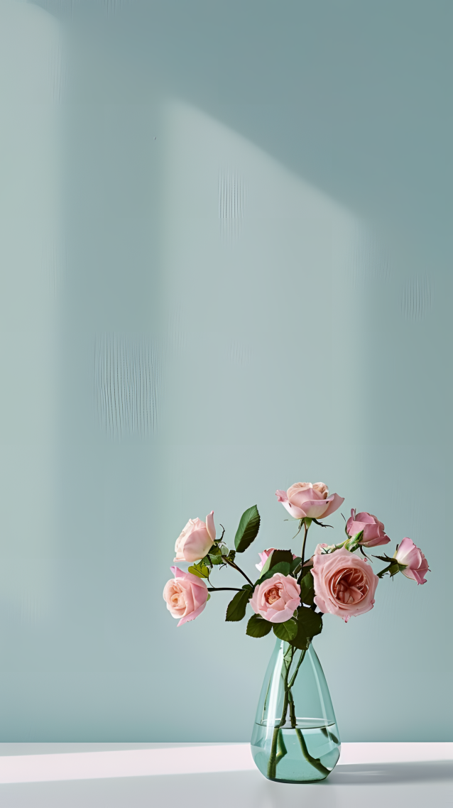 绿色护眼清新插花