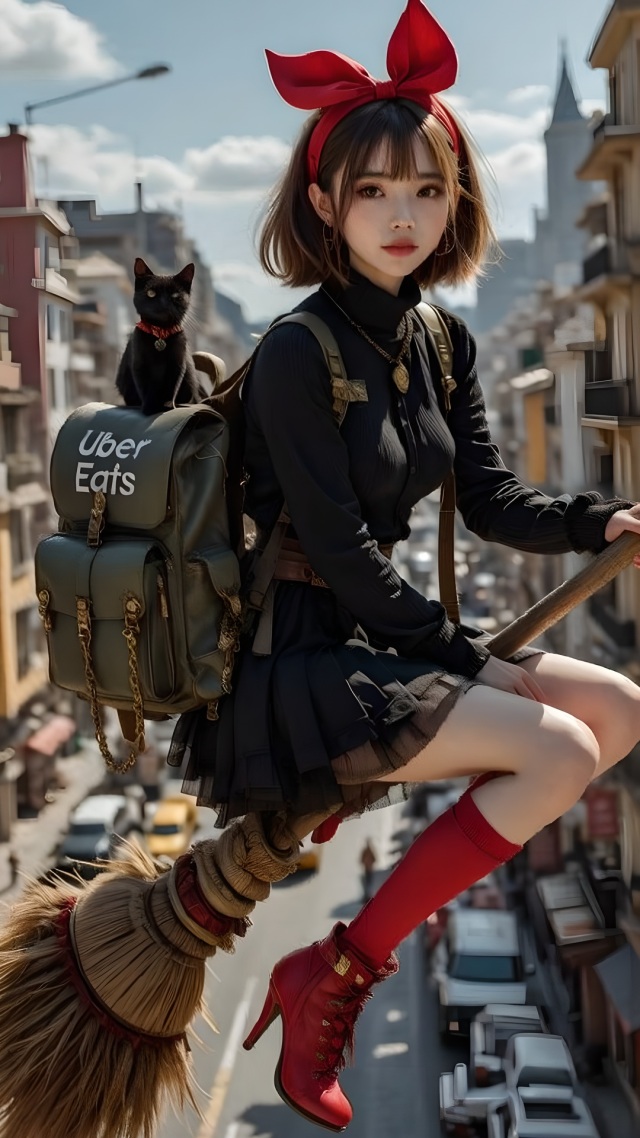魔女骑扫帚