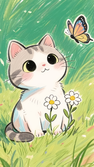 手画猫