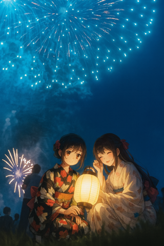 花火大会少女组合