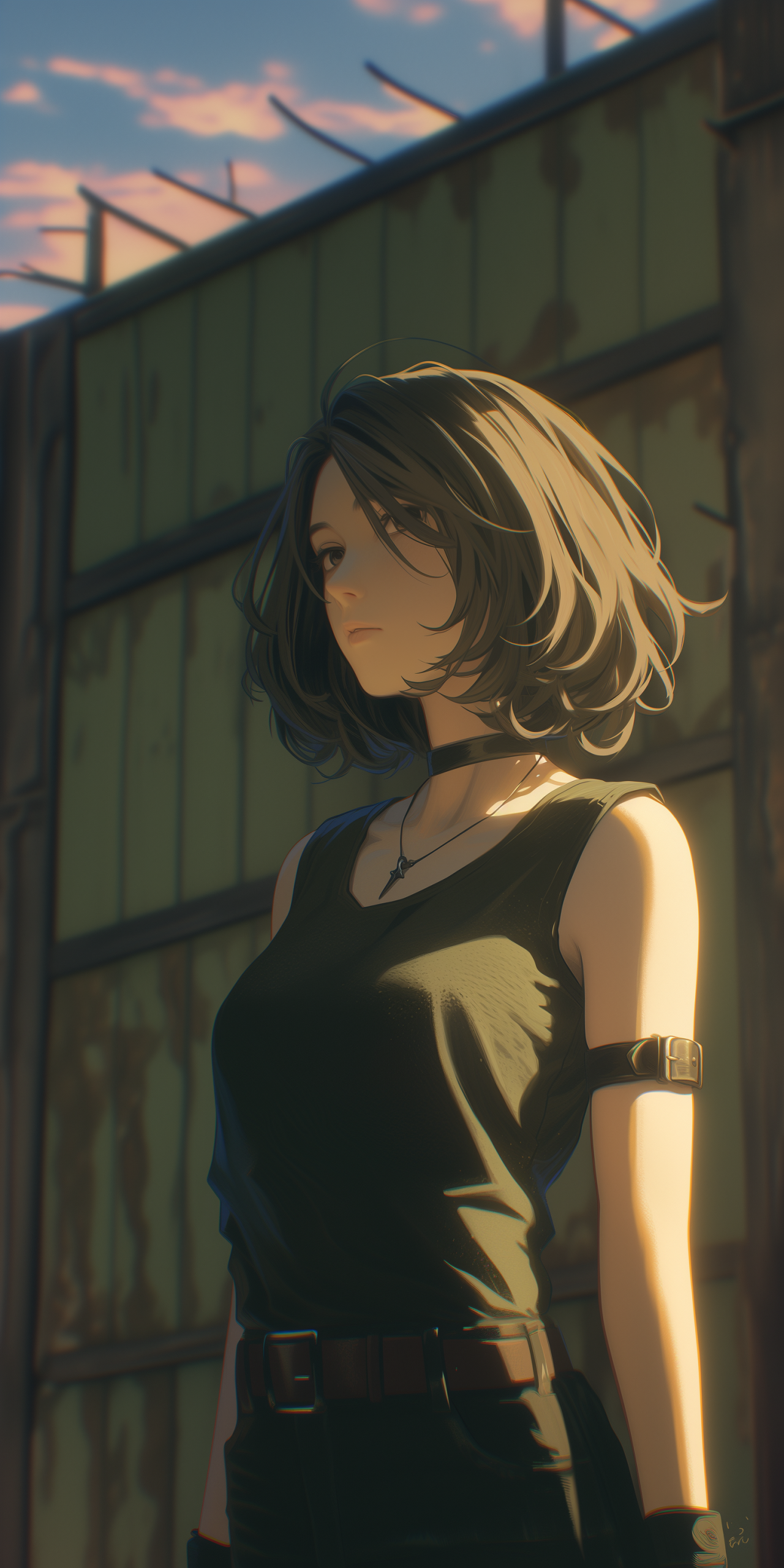 短发少女