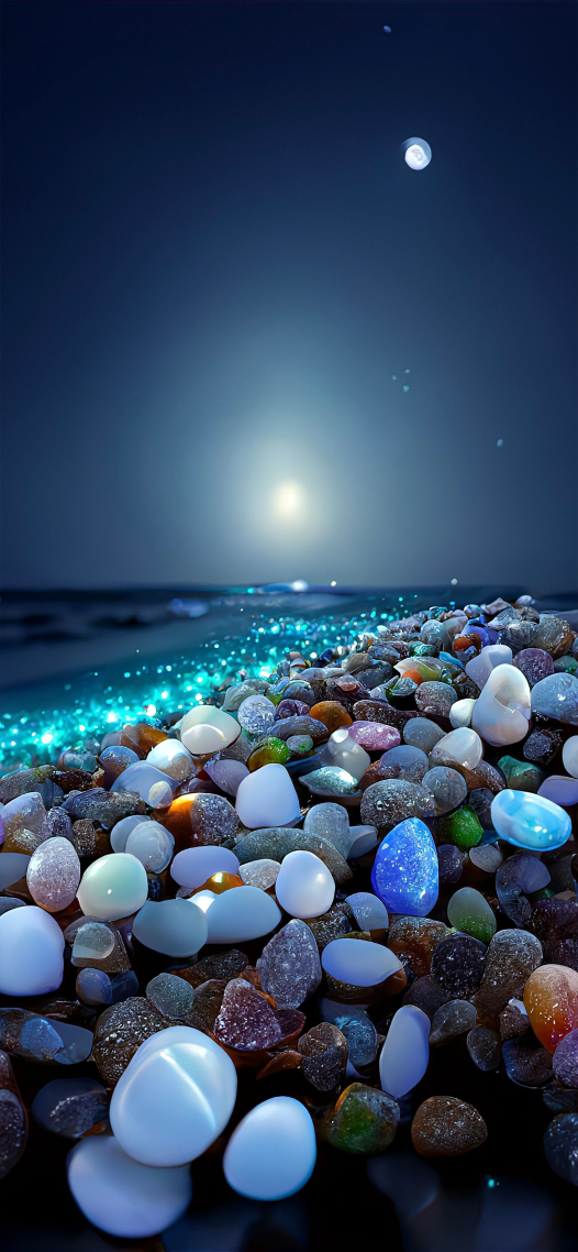 星空和海灘