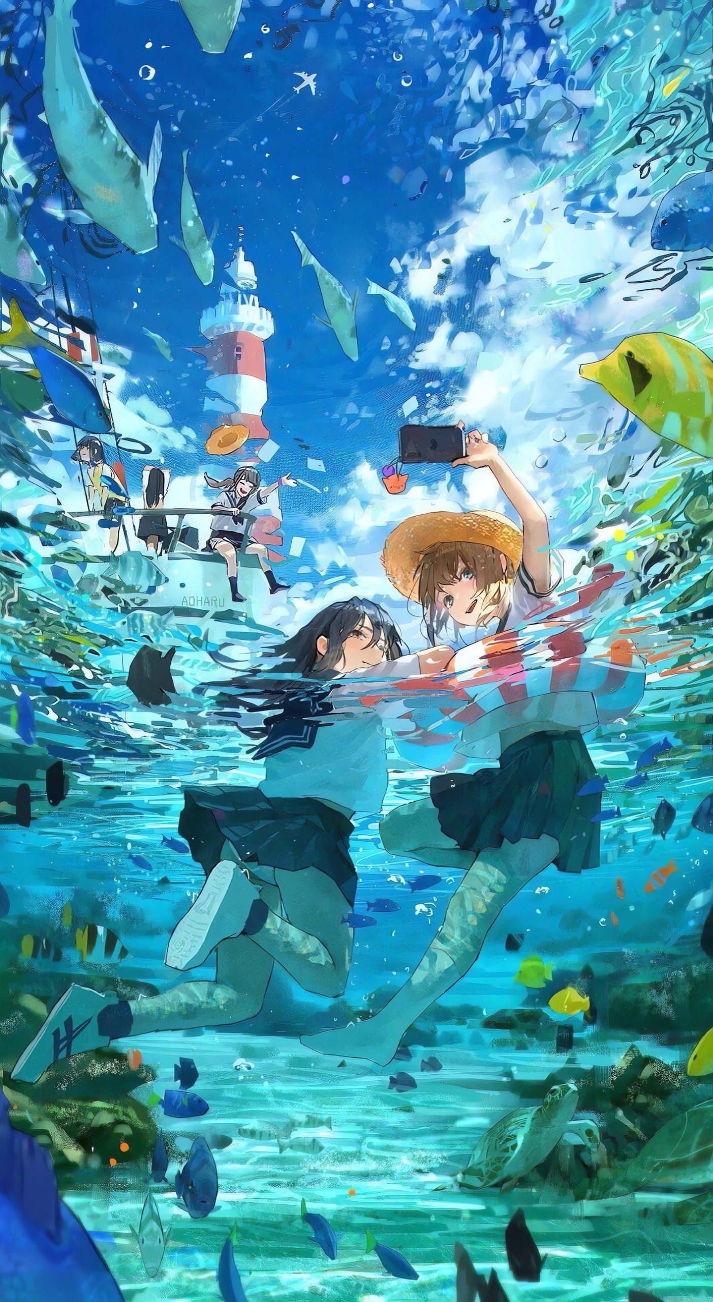 游水少女