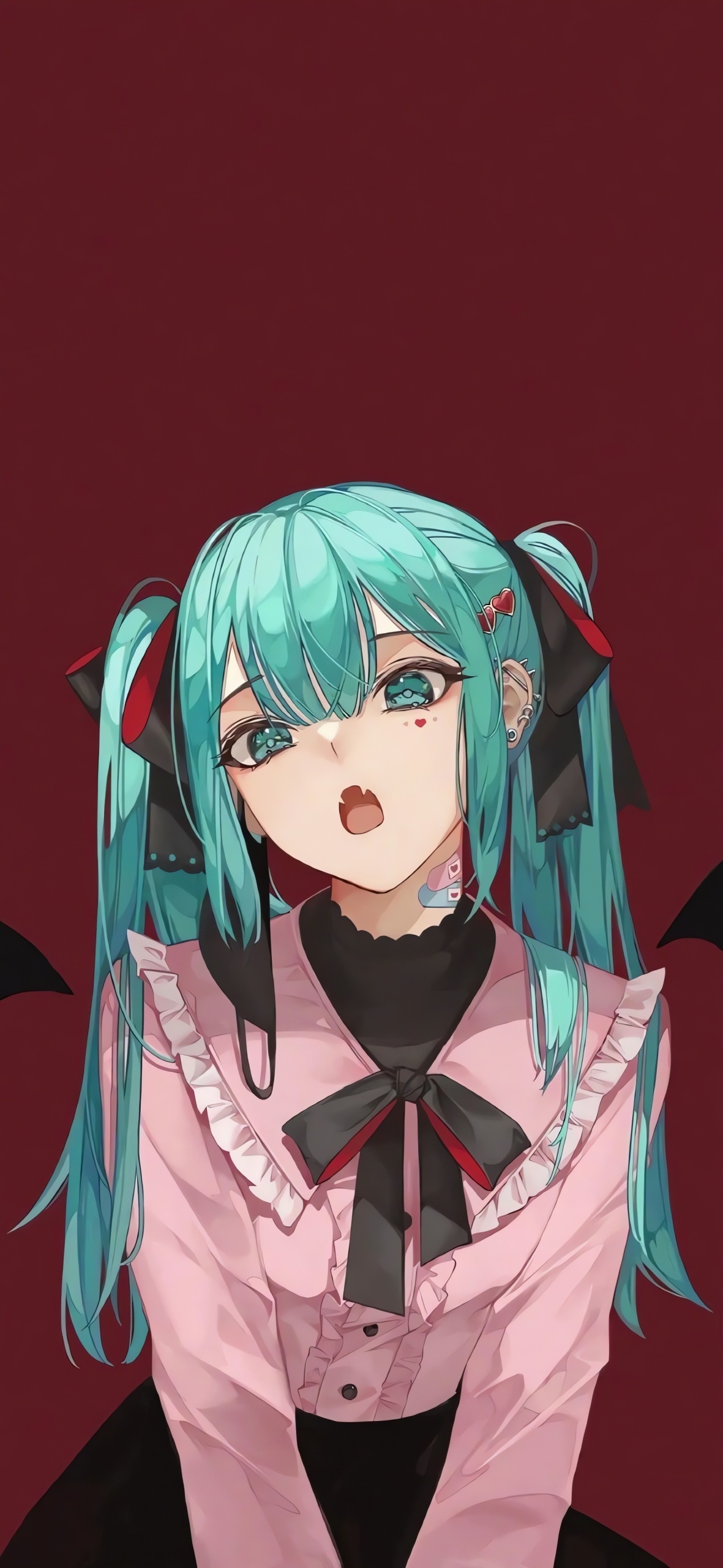红底美少女