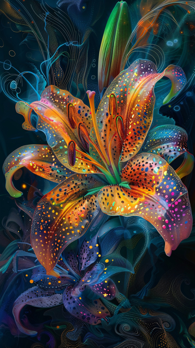 静谧花语-幻彩百合