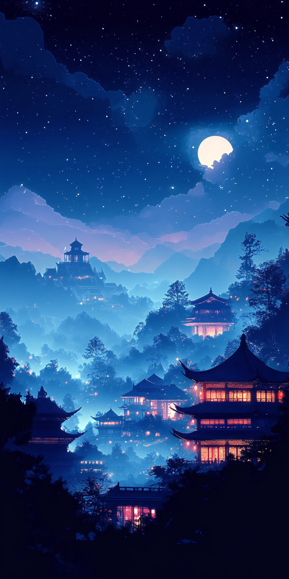 月下殿宇