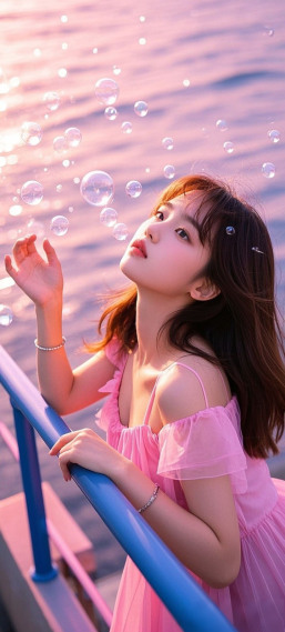 粉裙少女