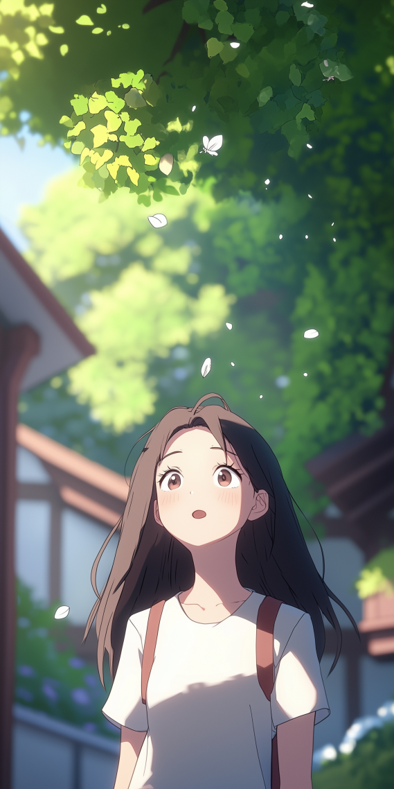 陽光下的少女