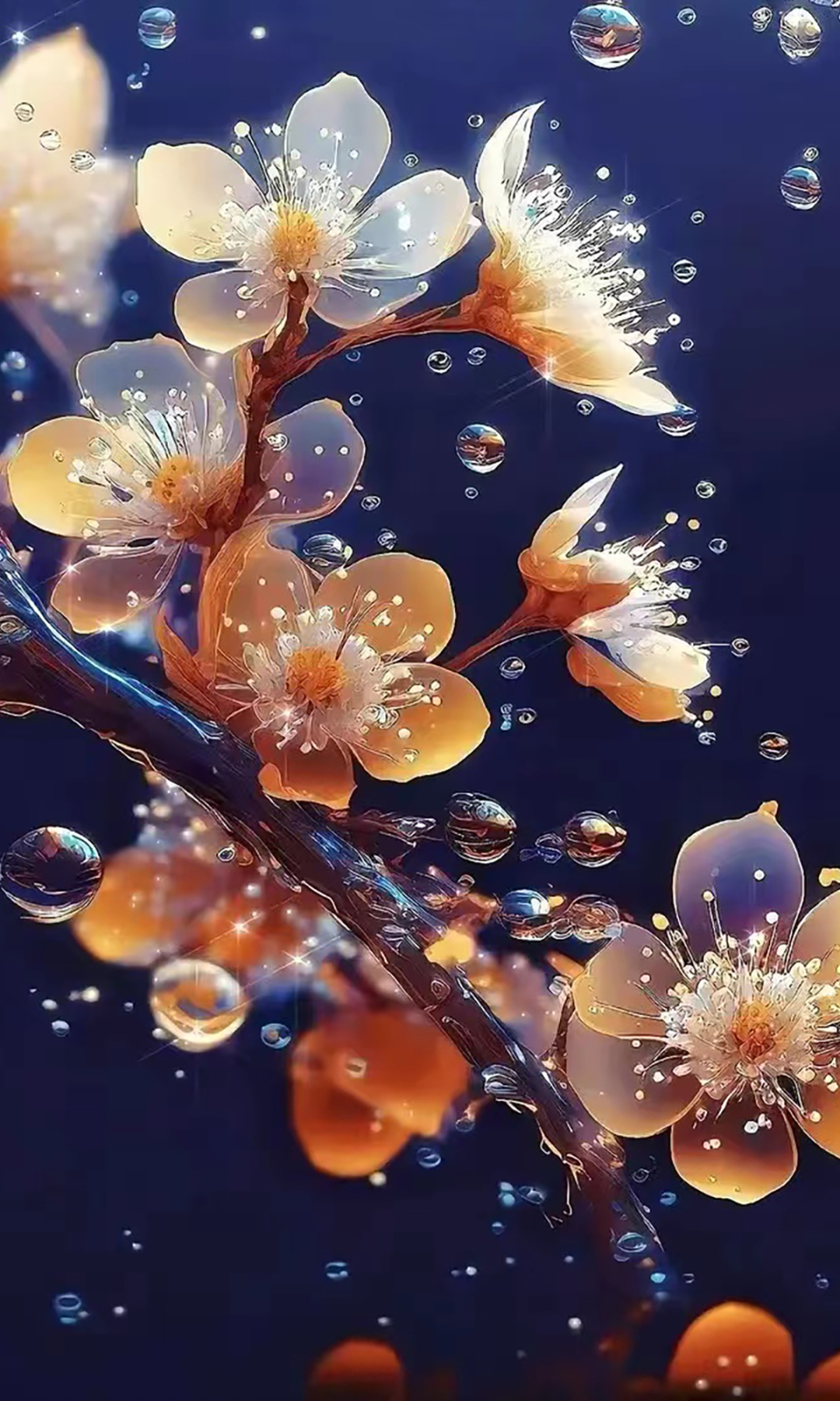 水晶治愈樱花