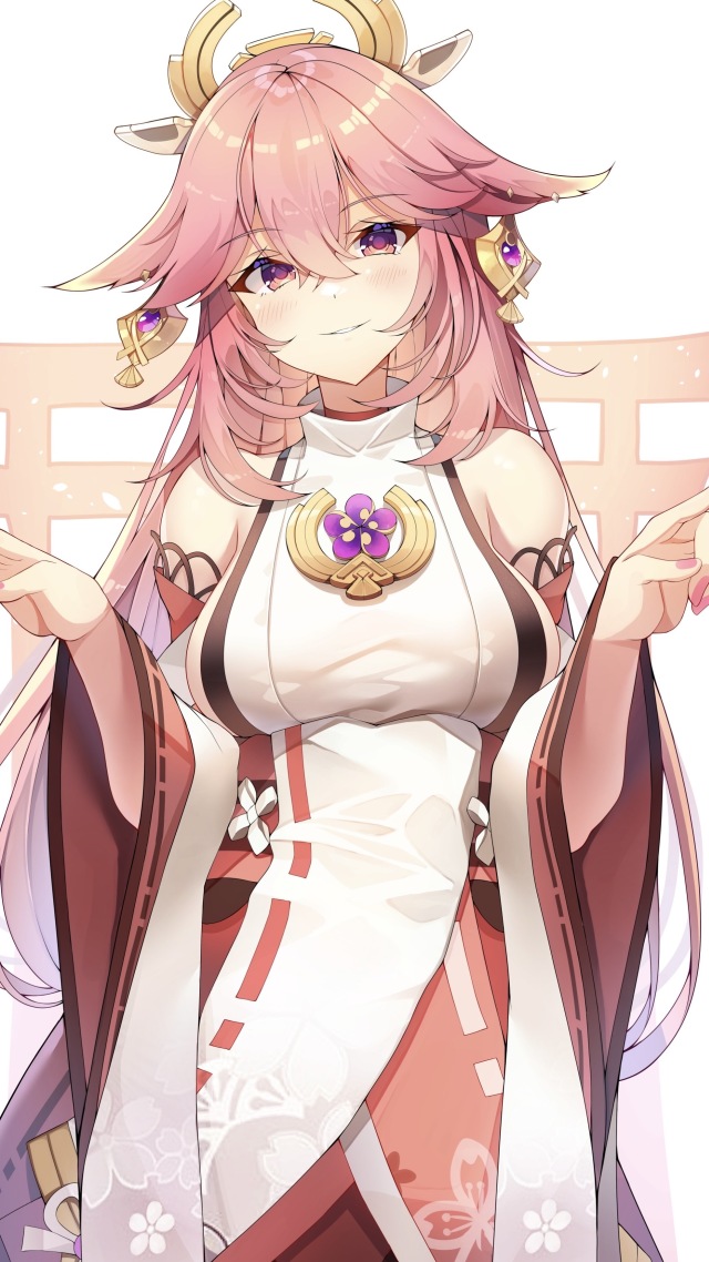 微信屏保壁紙2k原神八重神子