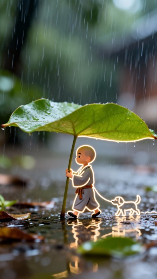雨中
