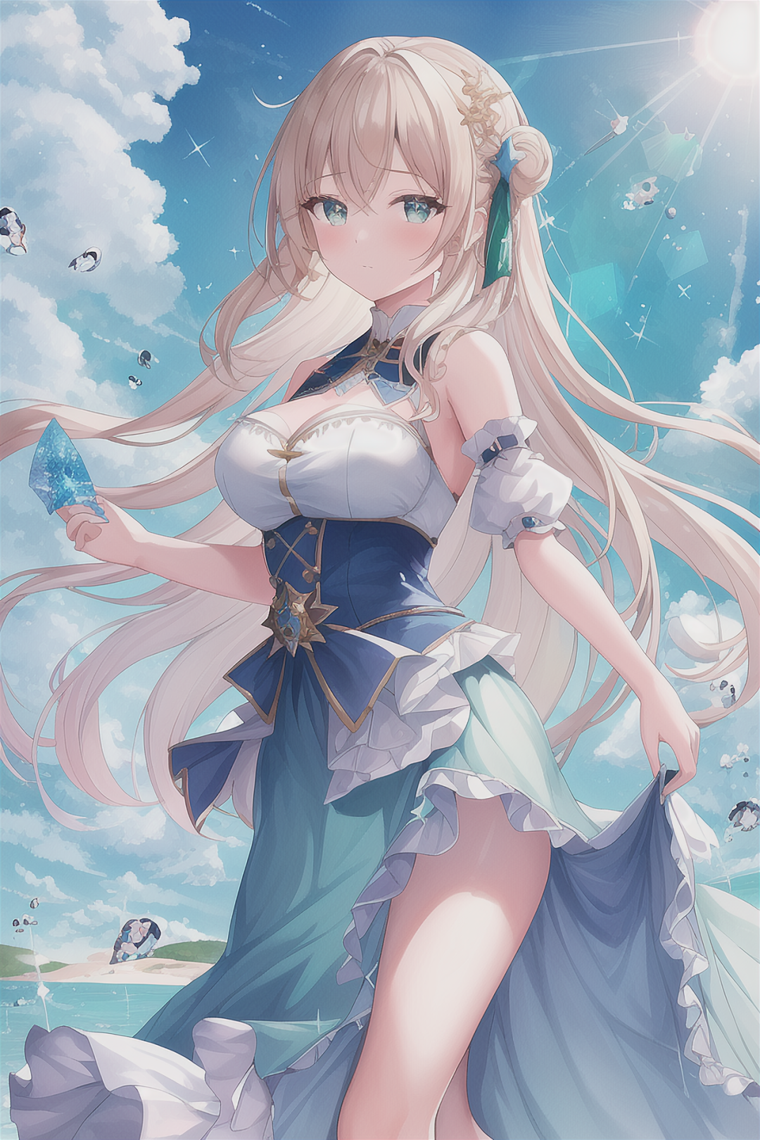 藍衣少女