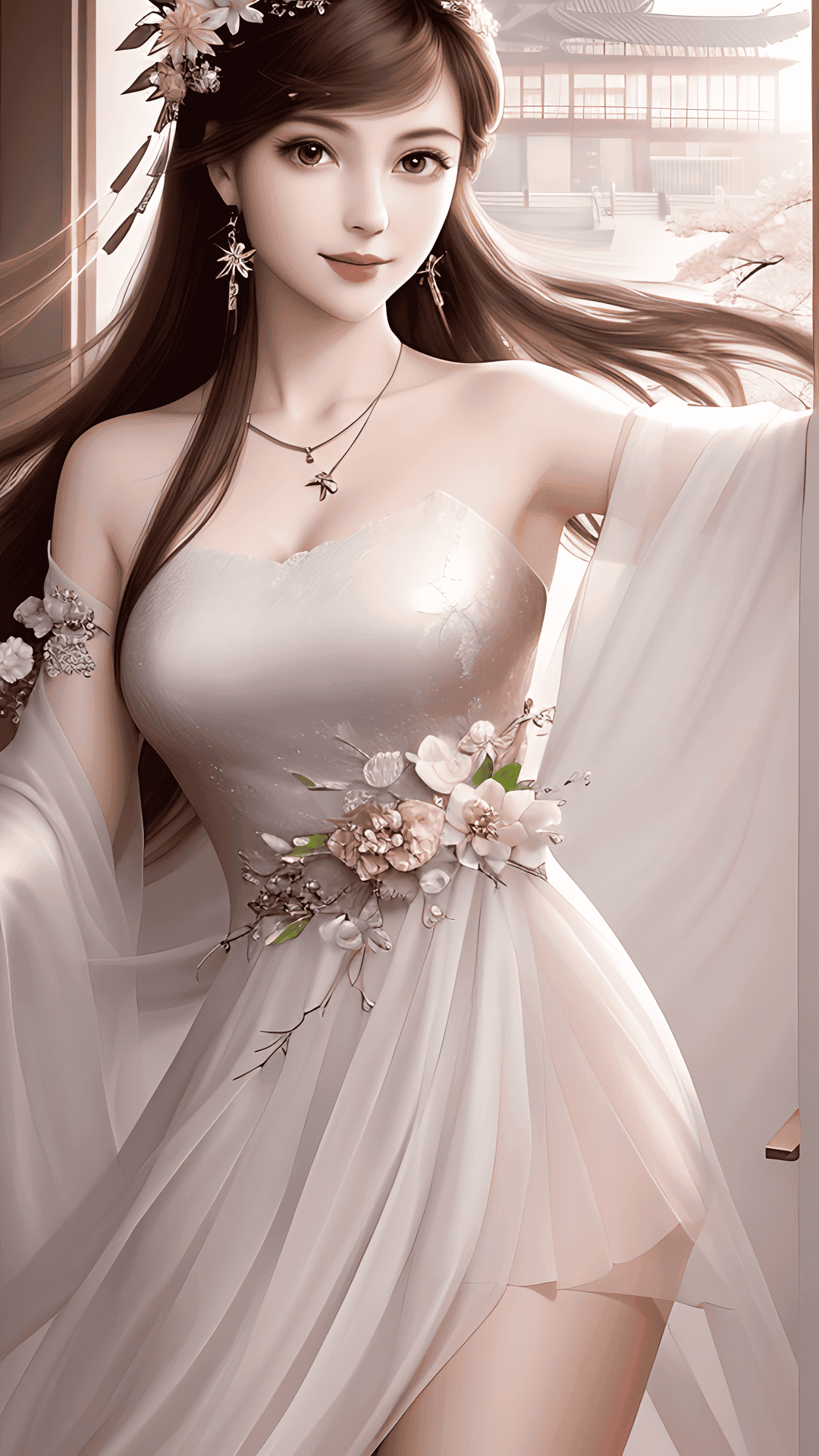 鮮花美女