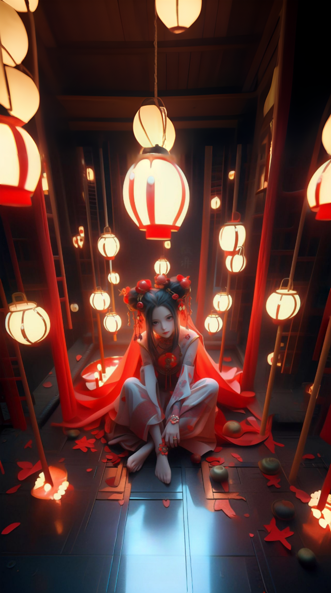 元宇宙科技感朋克風時尚的女孩