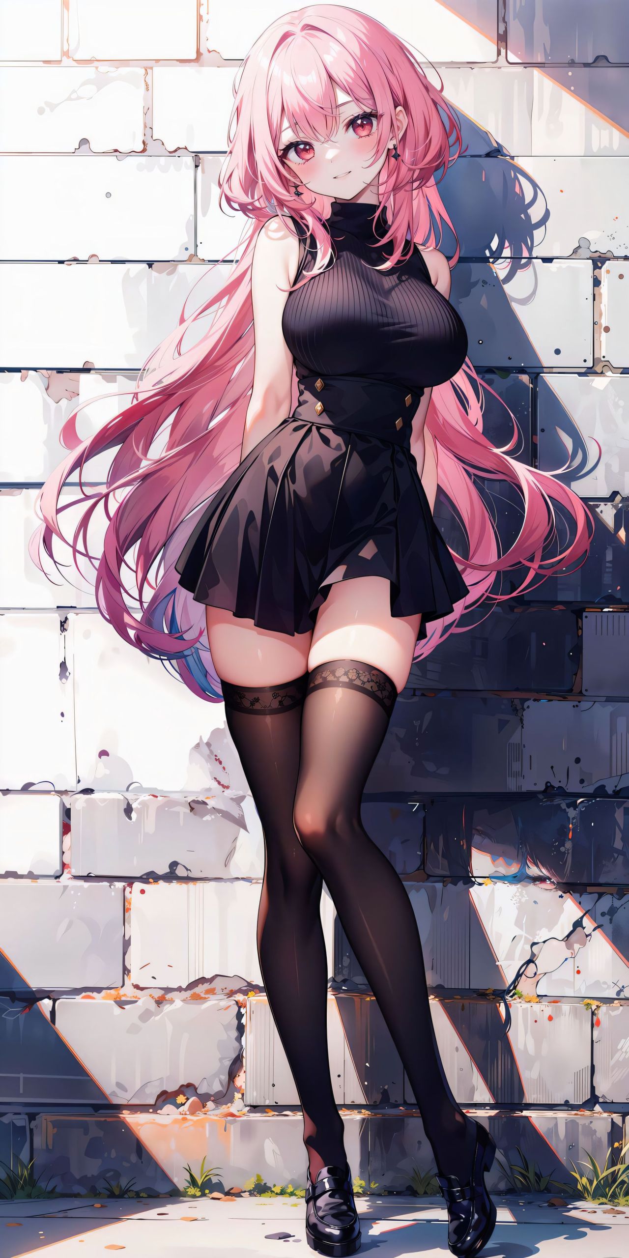 黑絲美少女